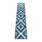 Flash Furniture Turquoise 2' x 11' Diamond Patterned Area Rug OKR-RG1106-211-TQ-GG - alternate 4